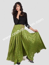 Bohemian Silk Crepe Women Trouser