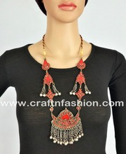 Bohemian Tribal Afghan Necklace