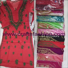 Cotton Chikan Embroidered Tunics, Feature : Anti-Pilling, Anti-Shrink, Anti-Wrinkle, Breathable, Eco-Friendly