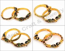 Gold Peacock Style Bracelets