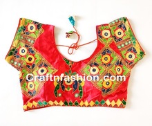 Gujarati rabari mirror work blouse, Feature : Eco-Friendly, Plus Size, Quick Dry