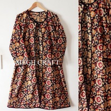 Printed Cotton Long Jacket, Feature : Breathable