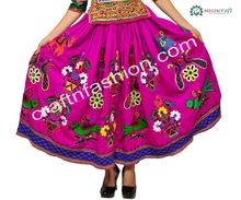 Tribal Gypsy Hand Embroidered Skirt