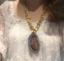 Agate Stone Beautiful Statement Necklace