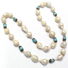 Barque Pearl Long Beaded Necklace