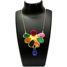 Multi-Color Sugar Agate Handmade Vintage Beautiful ecklace