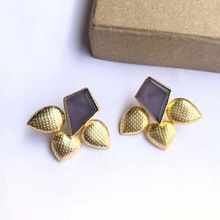 Purple Monalisa Studs