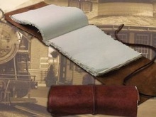 handmade leather scroll journals for writers