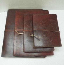 Rustic Step Wise Leather Journals in Celtic Theme