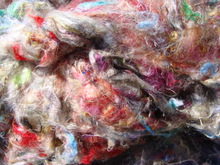 Sari Silk Multicolored Waste for Weavers