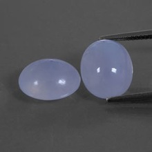 Blue Chalcedony AAA Cabs stone Clear crystals Gemstone