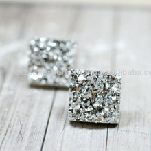 Coszcatl exports Square 925 Silver Earring, Occasion : Anniversary, Engagement, Gift, Party, Wedding