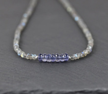 Labradorite and Iolite Beads Necklace