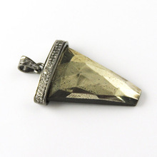 Silver Triangle Handmade Arrowhead gemstone pendant, Occasion : natural
