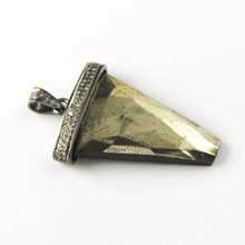 Silver Triangle Handmade Arrowhead gemstone pendant