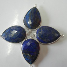 Sterling Silver Lapis Gemstone Connectors