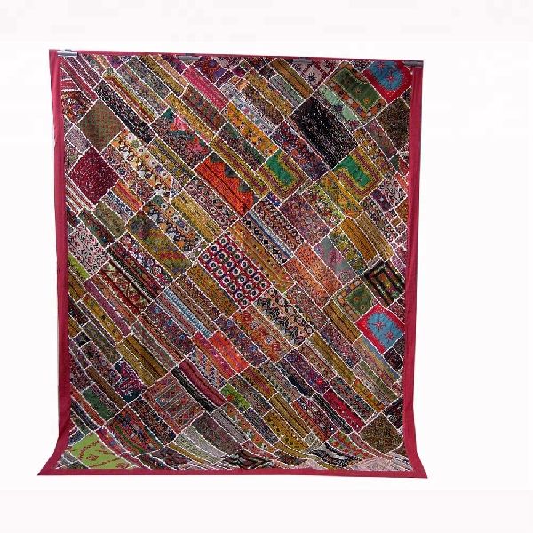 100% Cotton Antique Banjara Vintage Bedspreads, for Home, Hotel, gift decor, Technics : Embroidery