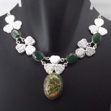 Unakite Emerald Necklace