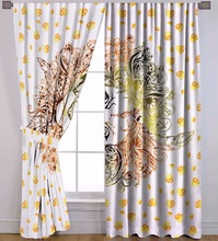 Curtain Window Balcony Wall Hanging, Pattern : Lion Face