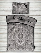 Hamsa Fatima Design Duvet Cover, Size : Twin