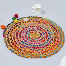 multicolor natural jute l handmade carpet