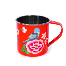 Painted drinking cup