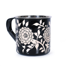 Handicraft-palace Floral Stainless Steel Beer Mug, Certification : FDA