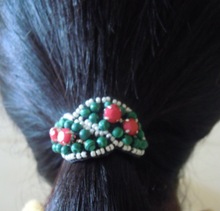 Beaded Bead hair ties