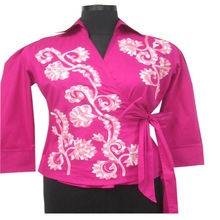 Polyester / Cotton Embroidered Kimono Top, Feature : Anti-Pilling, Anti-Shrink, Breathable, Eco-Friendly