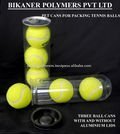 Cylindrical Plastic TENNIS BALL CANS, for PACKING, Feature : Recyclable