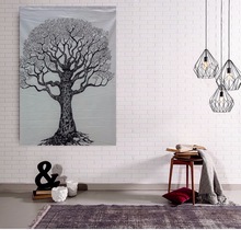 Tree Of Mandala Tapestry Poster Table