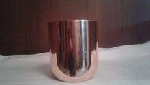 Candle Jars in Brass Copper nickel, for Home Decoration