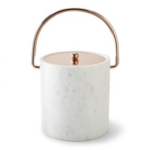 Marble and Copper Ice Bucket