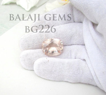 Cushion Cut Semi Precious Loose Gemstone, for Diy Jewelry Accessories, Gemstone Color : Peach