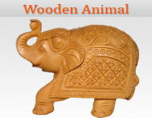 ANIMAL Wooden Crafts, Color : White, Brown