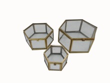 Metal Glass Trinklet Boxes