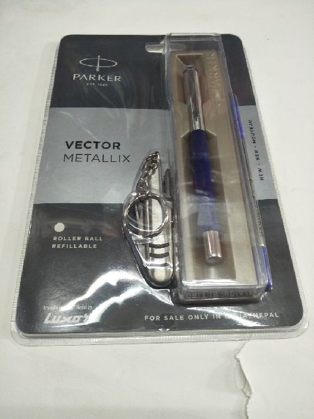 Black Parker Vector Metallix Ball Pen, for Promotional Gifting, Writing, Style : Antique