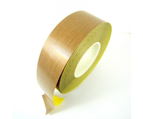 PTFE Coated Fiberglass Adhesive Tape, for PACKING, Pattern : Plain