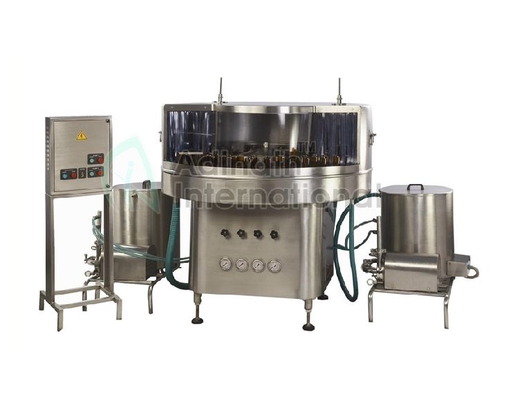 Nozzles rotary bottle washing machine, for Food, Medical, Voltage : 380V