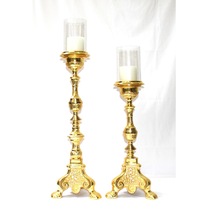 enterpiece Candle Holder With Glass Funnel