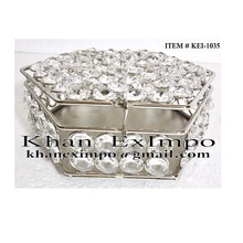 Iron Crystal Triangle Jewelry Box