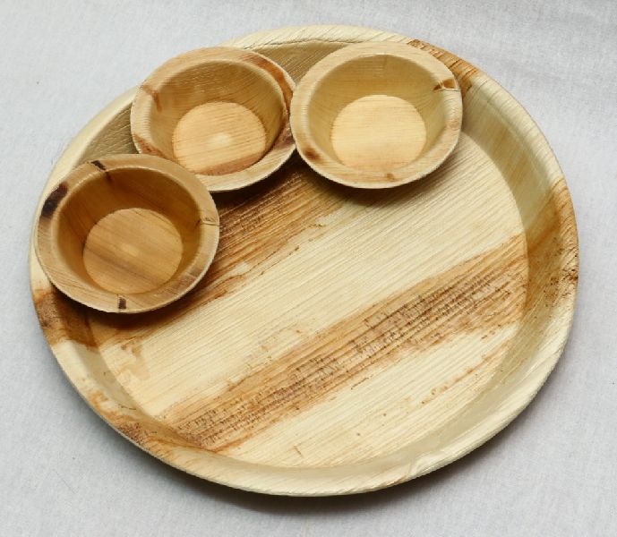 Areca Palm Leaf Square plate 6