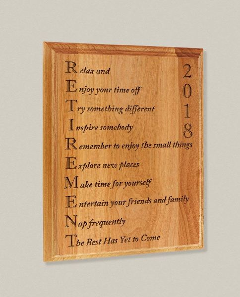 Engraved Wooden Photo Plaque