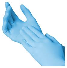 Latex Examination Gloves, for Hospital, Clinic, Beauty Shop, Food Industrial, Color : Blue