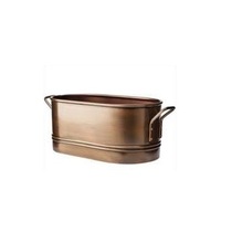 ABI IMPEX Customized Shape Metal COPPER FINISH PLANTER, for Garden Decoration, Certification : ISO9001