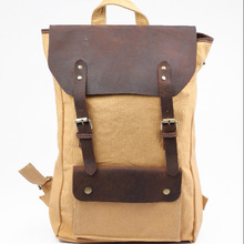 Canvas Leather travel bag, for Day Backpack