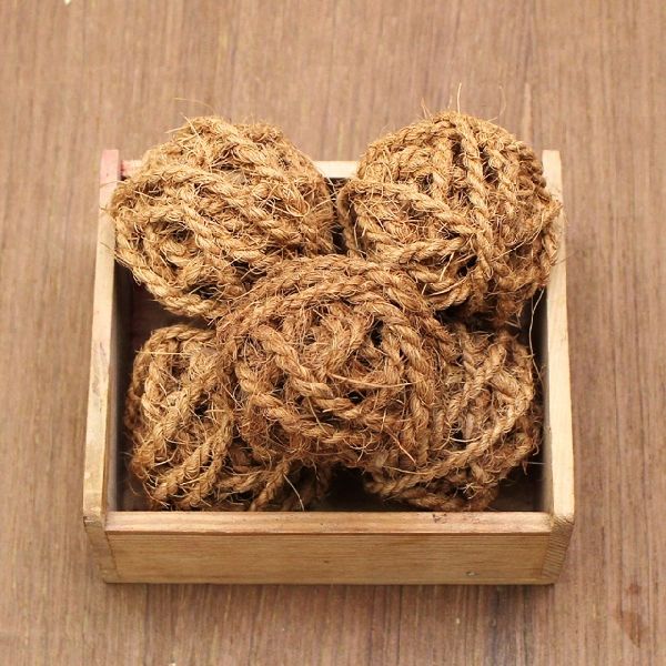 Handmade Coco Rope Ball, Size : 6-10 cm dia