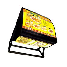Food Restaurant Three Sided LED Menu Board