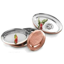 Copper and Steel Oval Platter, Feature : Eco-Friendly, Stocked