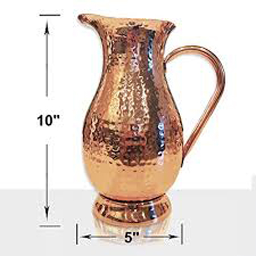 copper hammered jug